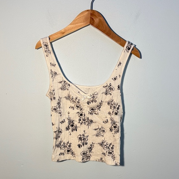 Floral Print Tank Top - Picture 1 of 5